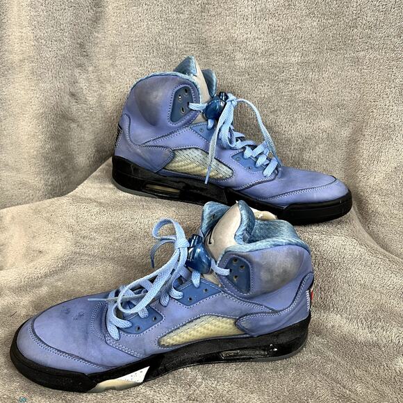 Nike Air Jordan 5 Retro UNC University‎ Blue Sneakers Mens 10.5 main image 6